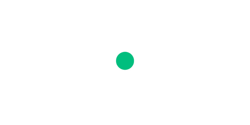 Punto verde sobre fondo blanco
