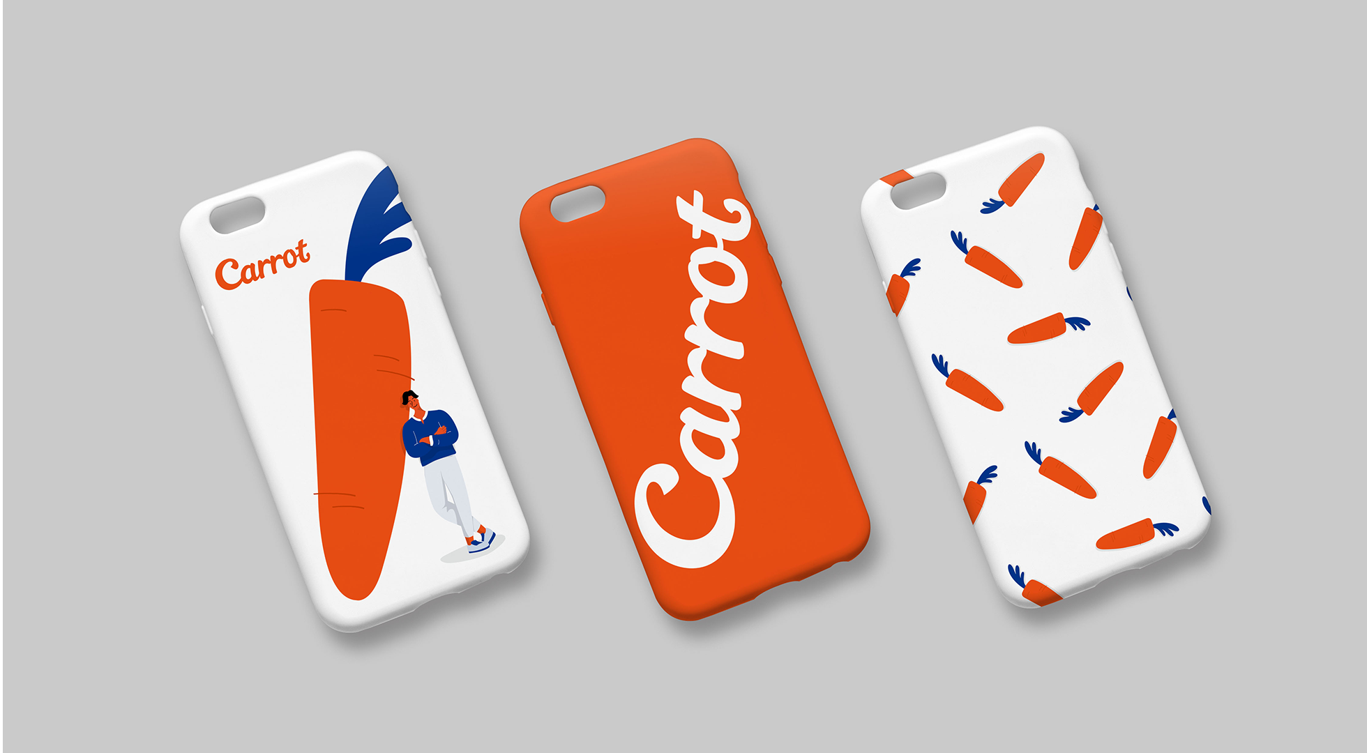 Carrot branded phone cases