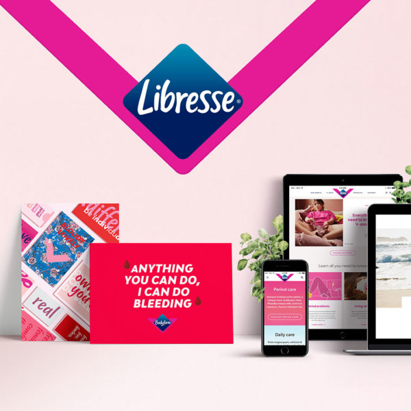 Libresse branding across physical and digital touchpoints 