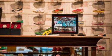 Asics interactive app in retail setting