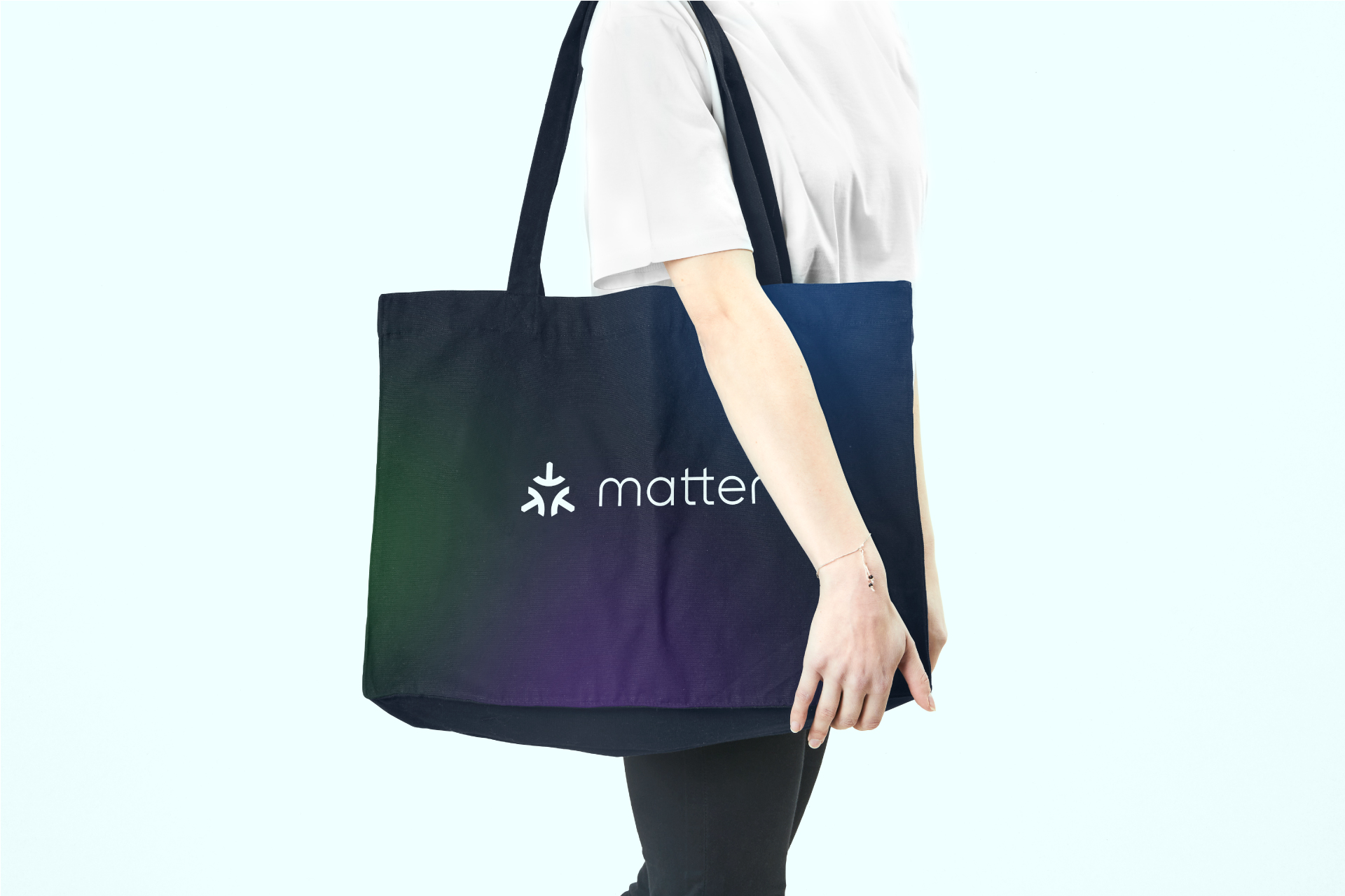 Matter branded tote bag 