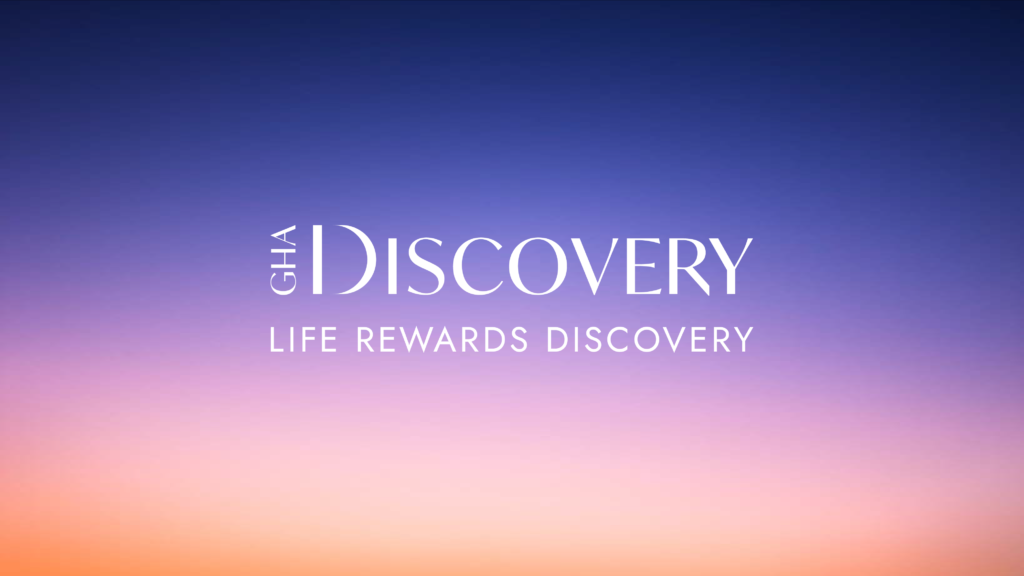 Logo GHA DISCOVERY con idea de marca "Life rewards DISCOVERY"