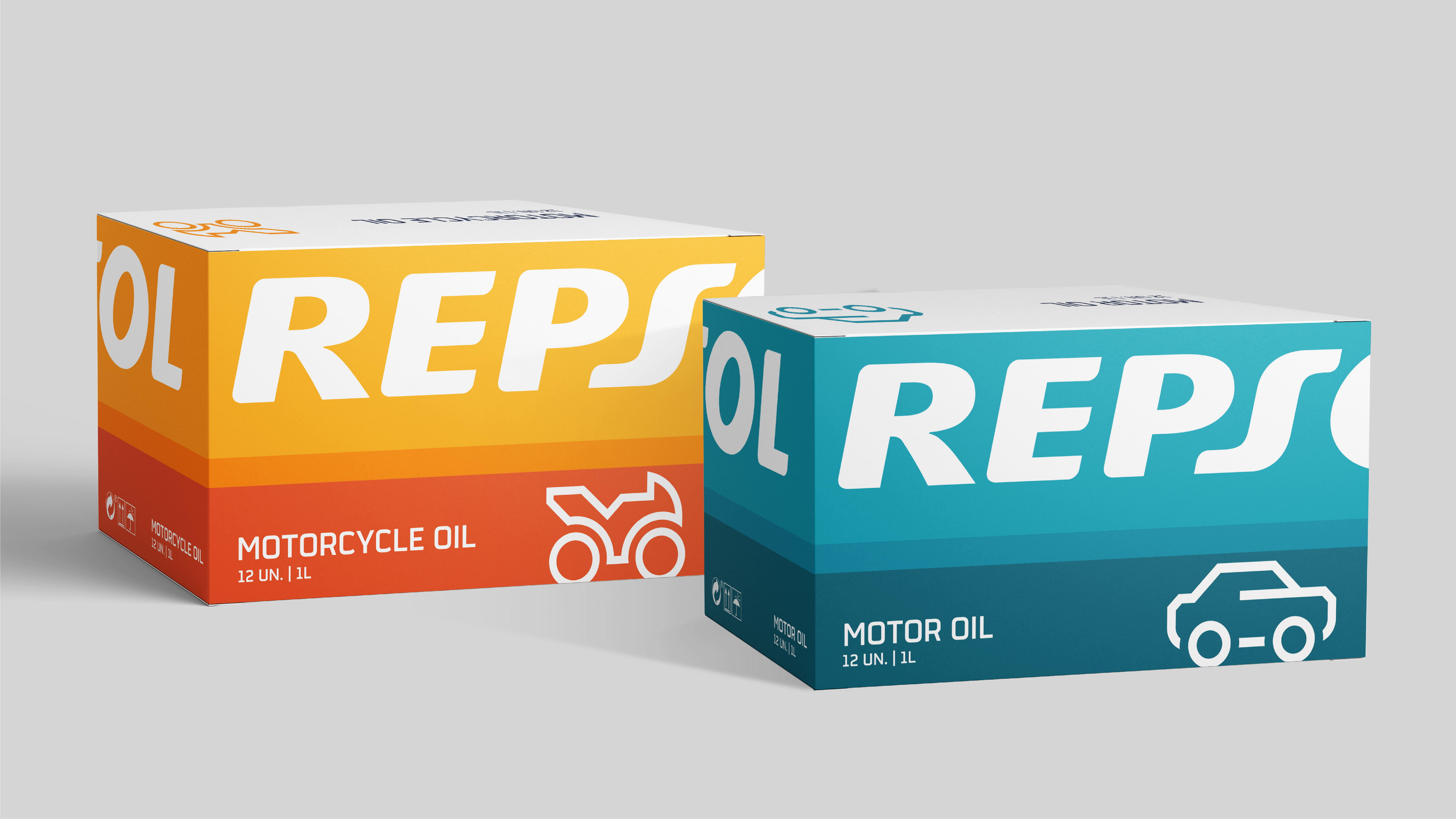 Cajas de lubricantes de Repsol