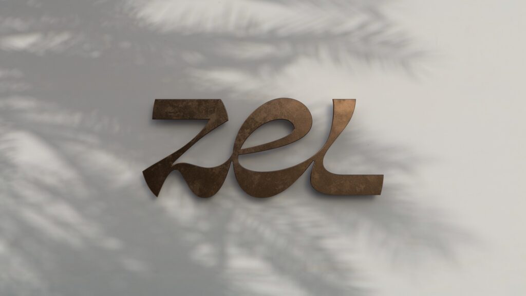 Logo Zel, el nuevo hotel de Meliá y Rafa Nadal, desarrollado por Interbrand
