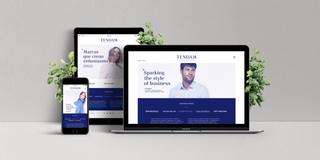 Tendam website