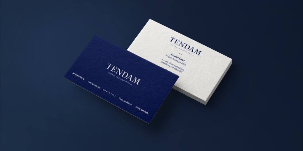 Tendam business cards